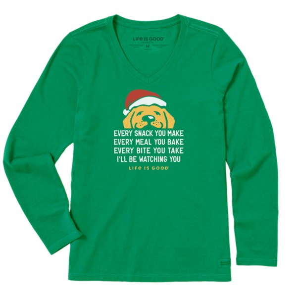 Women's Life is Good I'll be Watching You Dog Long Sleeve T-Shirt product image
