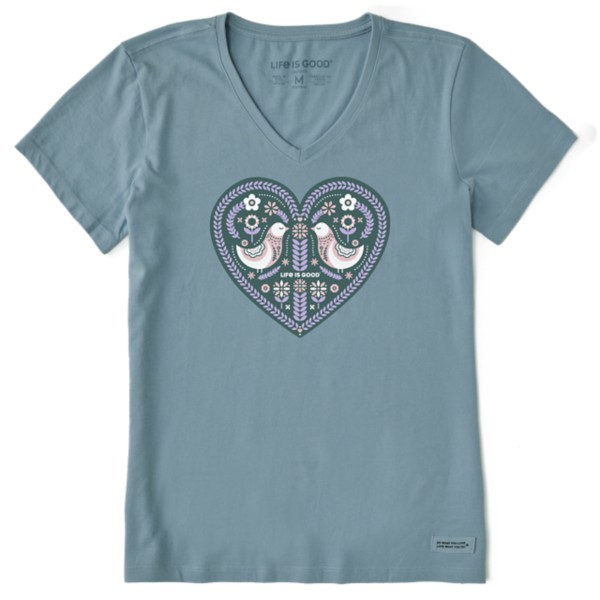 Women's Life is Good Folklore Heart T-Shirt product image