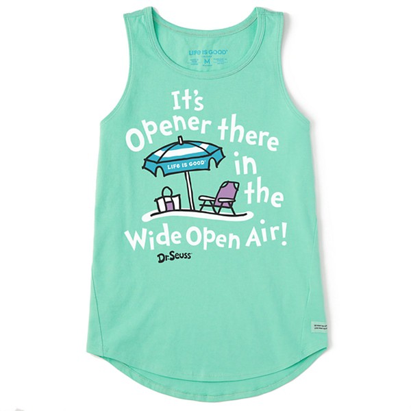 Women's Life is Good Wide Open Air High Low Crusher Tank Top product image