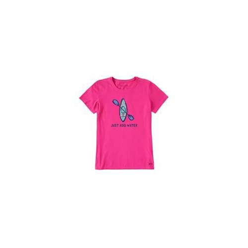 T-shirt Life Is Good Crusher Lite Femme – Thème All Nighter Camp – Taille M – Jaune
