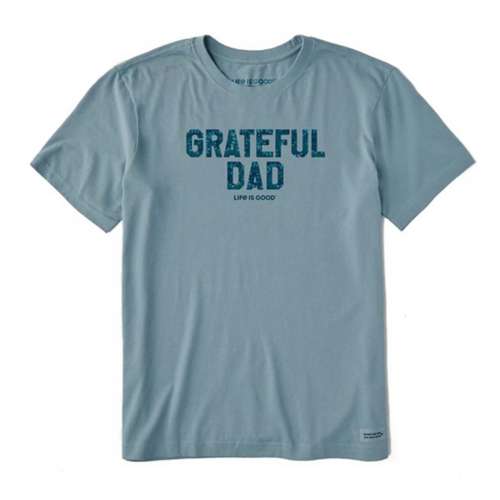 Men S Life Is Good Grateful Dad Tie Dye Crusher T Shirt