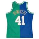 Mitchell and Ness Dallas Mavericks Dirk Nowitzki #41 Split Jersey