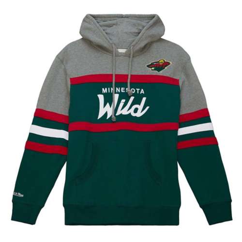 Mitchell and Ness Minnesota Wild Script Coach Hoodie | Hotelomega
