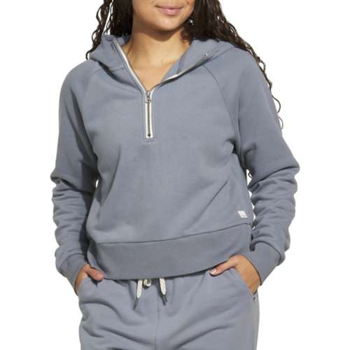 Vuori Women's Restore Half Zip Hoody, Flint / XS