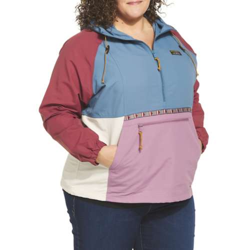 Women's L.L.Bean Plus Size Mountain Classic Multi-Color Anorak Rain Jacket