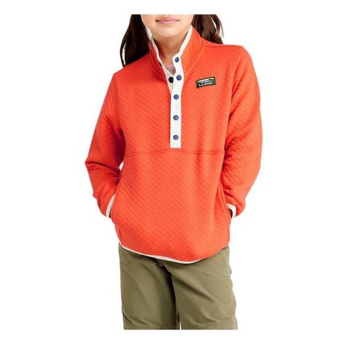 Kids L.L.Bean Quilted 1 4 Snap Pullover