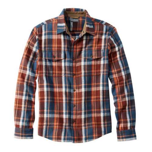 Men's L.L.Bean Signature Heritage Textured Flannel Long Sleeve Button Up Shirt