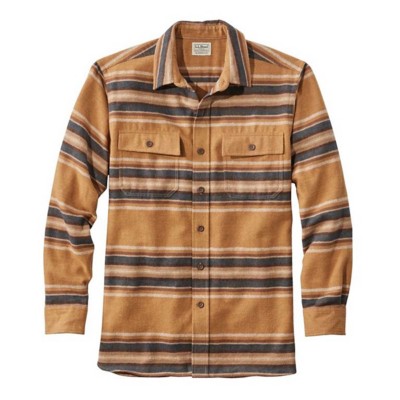 Men's L.L.Bean Chamois Jacket Long Sleeve Button Up Shirt