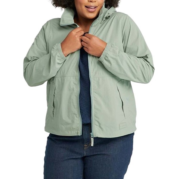Women's L.L.Bean Light and Airy Rain Jacket 3X Faded Sage