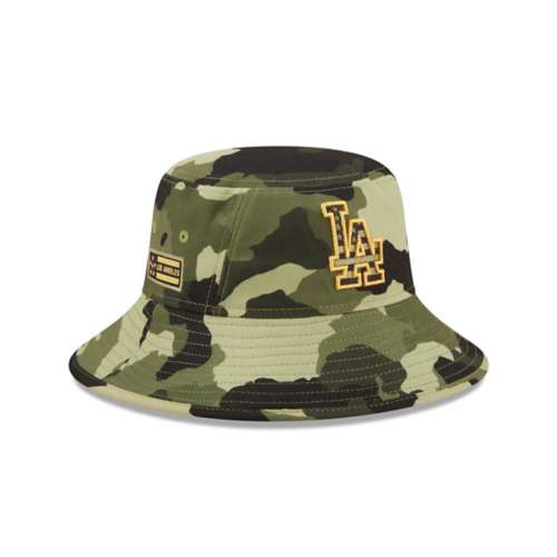 Detroit Tigers New Era MLB Armed Forces Day Bucket Hat - Camo