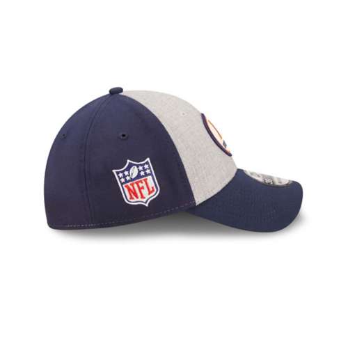 Men's New Era White Denver Broncos Throwback Logo Iced II 39THIRTY Flex Hat