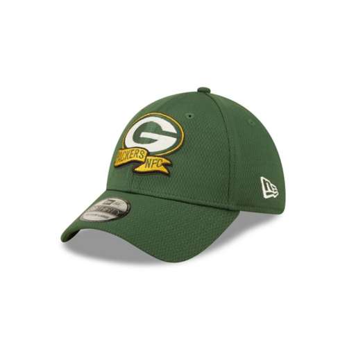 Men's New Era White/Black Green Bay Packers 2022 NFL Crucial Catch 39THIRTY  Coaches Flex Hat