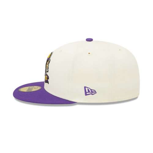 Men's Minnesota Vikings New Era Cream/Purple 2023 Sideline Historic 59FIFTY  Fitted Hat