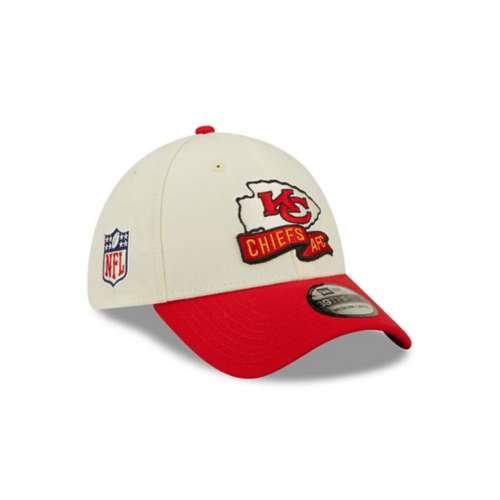 Kansas City Chiefs New Era 2022 NFL Sideline Cream/Red 39THIRTY Hat Size  M/L