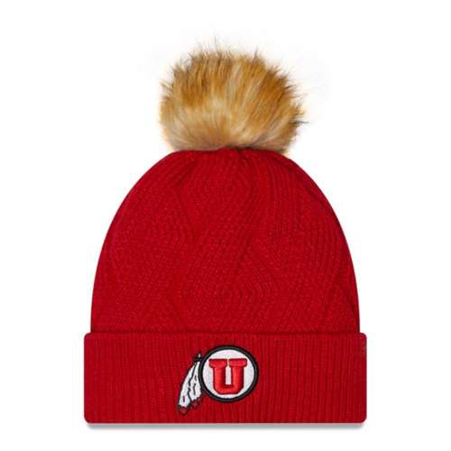 New Era Women's Utah Utes Snowy Knit Beanie