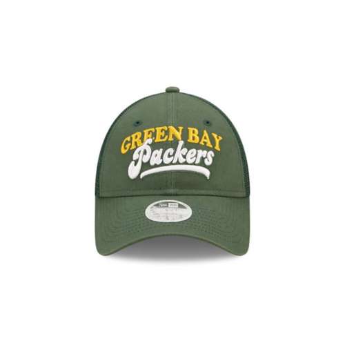 Green Bay Packers New Era Throwback Main 59FIFTY Fitted Hat - Navy