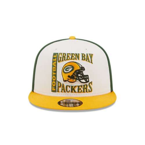 New Era Camo/Olive Green Bay Packers Historic Logo Trucker 9FIFTY Snapback Hat