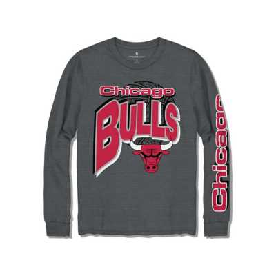 NBA Bulls logo sweatshirt with tape neckline
