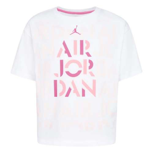 Girls Youth Los Angeles Dodgers New Era Pink Jersey Stars V-Neck T-Shirt