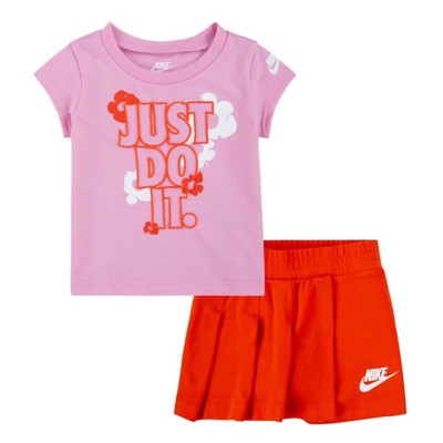 Baby Girls' Nike barkley Floral T-Shirt and Skort Set