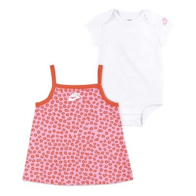 Baby Girls' rojo nike Floral Onesie and Dress Set