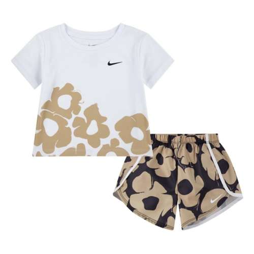 Toddler Girls' Nike Floral Dri-FIT Sprinter T-Shirt and Shorts Set