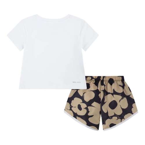 Toddler Girls' shipping nike Floral Dri-FIT Sprinter T-Shirt and Shorts Set