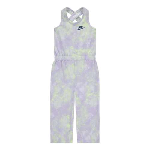 Toddler Girls' gray nike Club Wide Leg Jumpsuit Jumpsuit