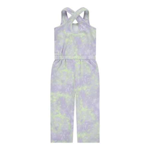 Toddler Girls' gray nike Club Wide Leg Jumpsuit Jumpsuit