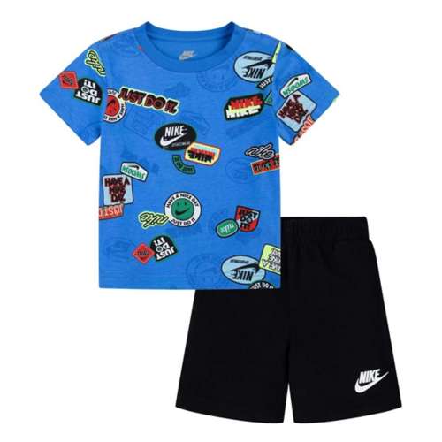 Toddler Boys' ubiquitous Nike Sportswear AOP T-Shirt and Shorts Set