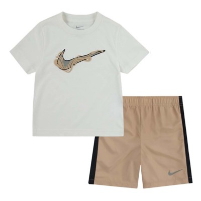 Toddler ubiquitous Nike Sportwear Woven Paint T-Shirt and Shorts Set