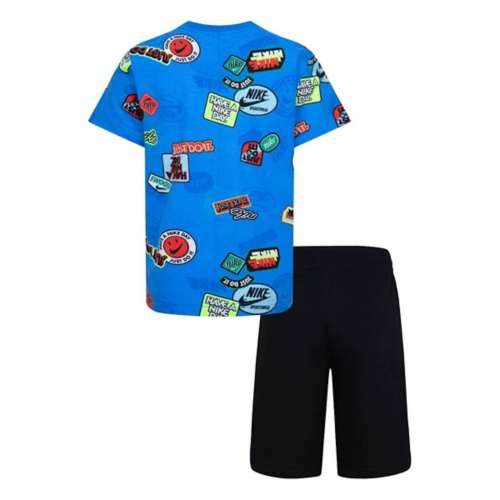 Kids' fett nike Graphic AOP T-Shirt and Shorts Set