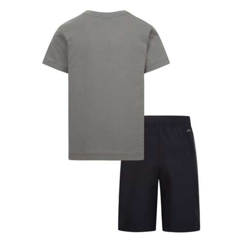 Boys' nike cr7 Sportswear Woven Paint T-Shirt and Shorts Set