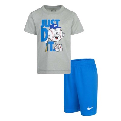 Boys' Nike fett JDI Basketball T-Shirt and Shorts Set