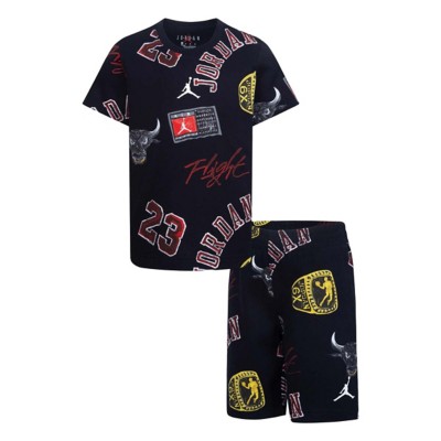 Kids' Jordan 23 Ring AOP T-Shirt and Shorts Set