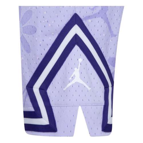 Girls' jordan Brand Diamond All Over Print Shorts