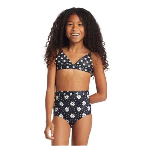 Girls' Billabong Flowers In The Sky Swim Bikini Set