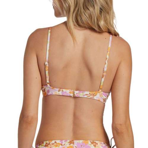 Women's Billabong Sungazers Ruched Bralette Swim Bikini Top