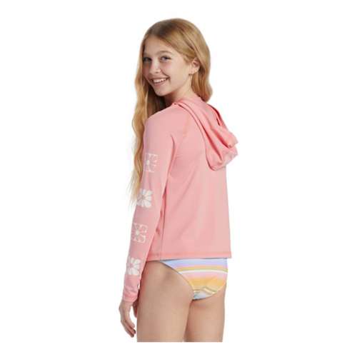 Girls' Billabong Core Suf Daze Hooded Swim Rashguard