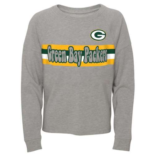 Genuine Stuff Kids' Girls' Green Bay Packers All Striped T-Shirt