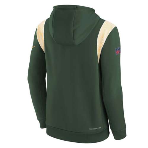 Nike Packers Youth Therma Pullover Sideline Hoodie 14 16 L Fir Green
