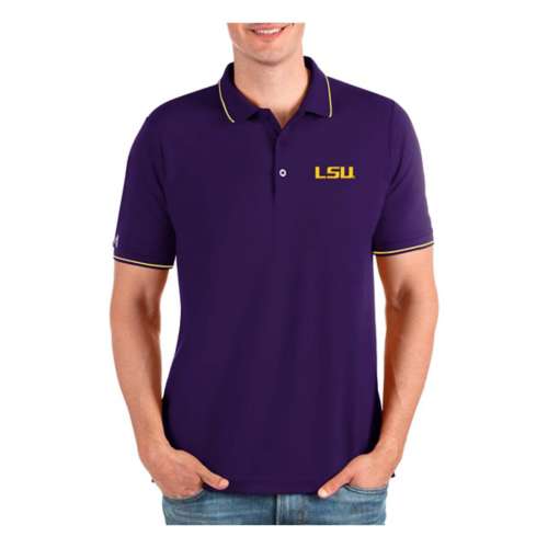 Men's Antigua Purple Los Angeles Lakers Affluent Polo Size: Small