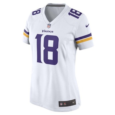 Nike Minnesota Vikings No18 Justin Jefferson White Women's Stitched NFL 100th Season Vapor Untouchable Limited Jersey