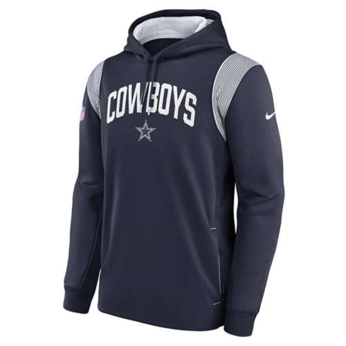 Men's Dallas Cowboys Color Block Nike Therma NFL Pullover Hoodie in Black, Size: Medium | 011S000I7RD-05K