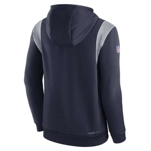 Men's Dallas Cowboys Color Block Nike Therma NFL Pullover Hoodie in Black, Size: Medium | 011S000I7RD-05K