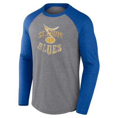St. Louis Blues Fanatics Branded Gain Ground T-Shirt - Sports Grey