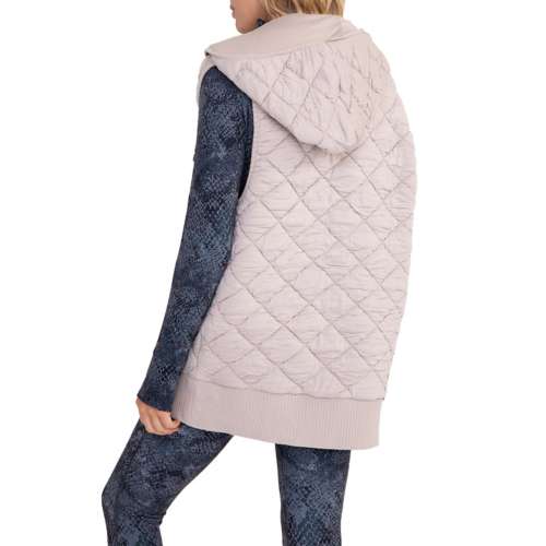 Women's Mono B Oversided Quilted Fleece Vest