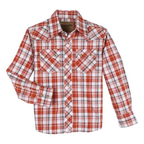 Boys' Wrangler Retro Western Long Sleeve Button Up Shirt