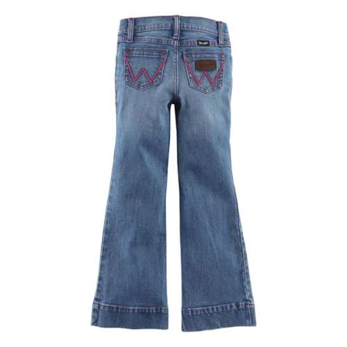 Girls' Wrangler Retro trouser printed Relaxed Fit Flare Jeans