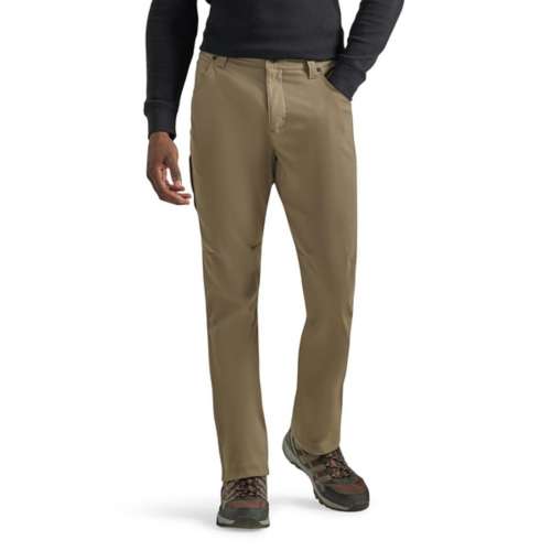 Eddie Bauer Men's Fleece Lined Water Resistant Stretch Pant Black at   Men's Clothing store